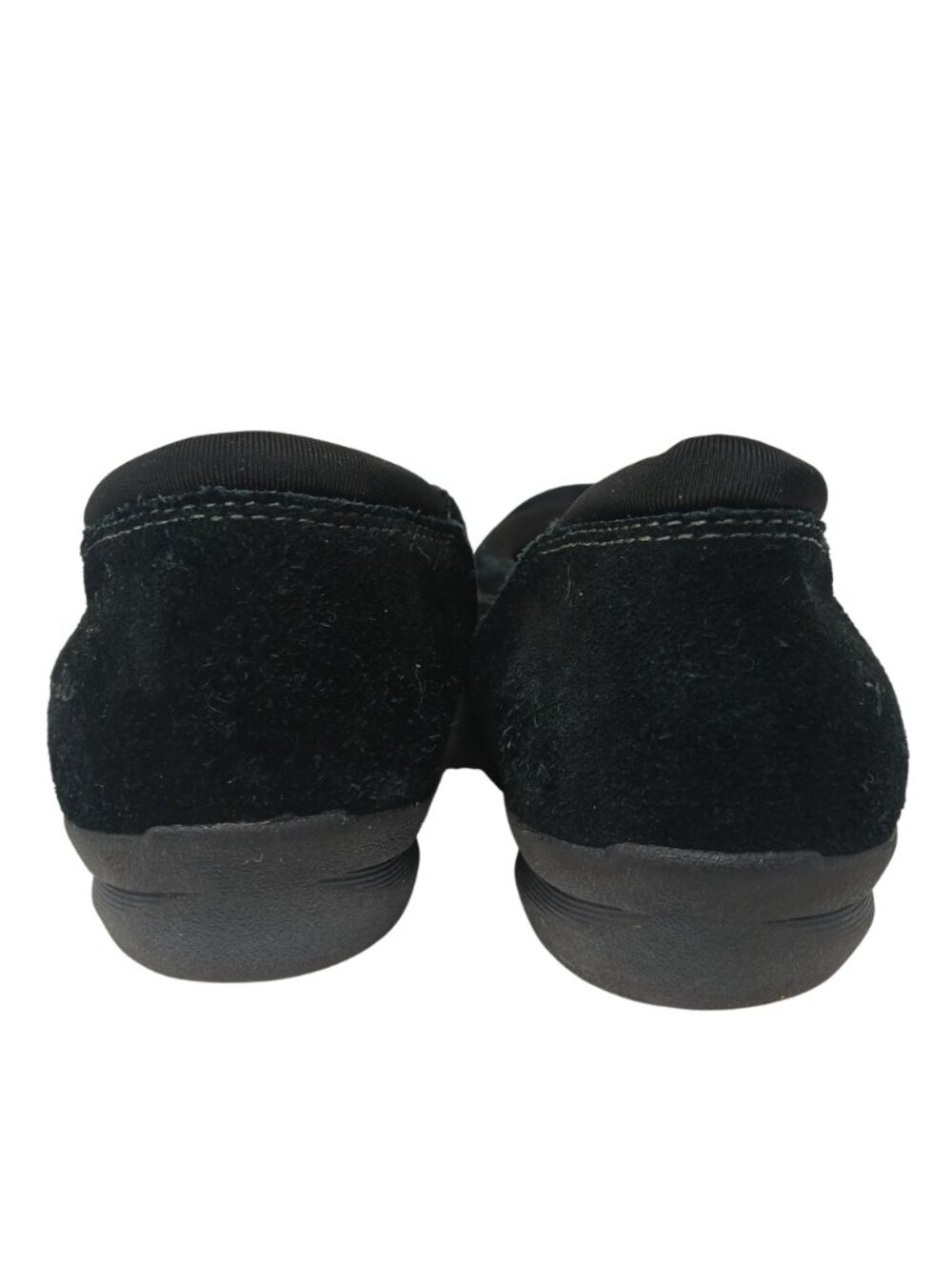 Skechers Relaxed Fit Black Suede Slip-On Womens Flats Size 9 Comfort Shoes #7-9 - Picture 13 of 13
